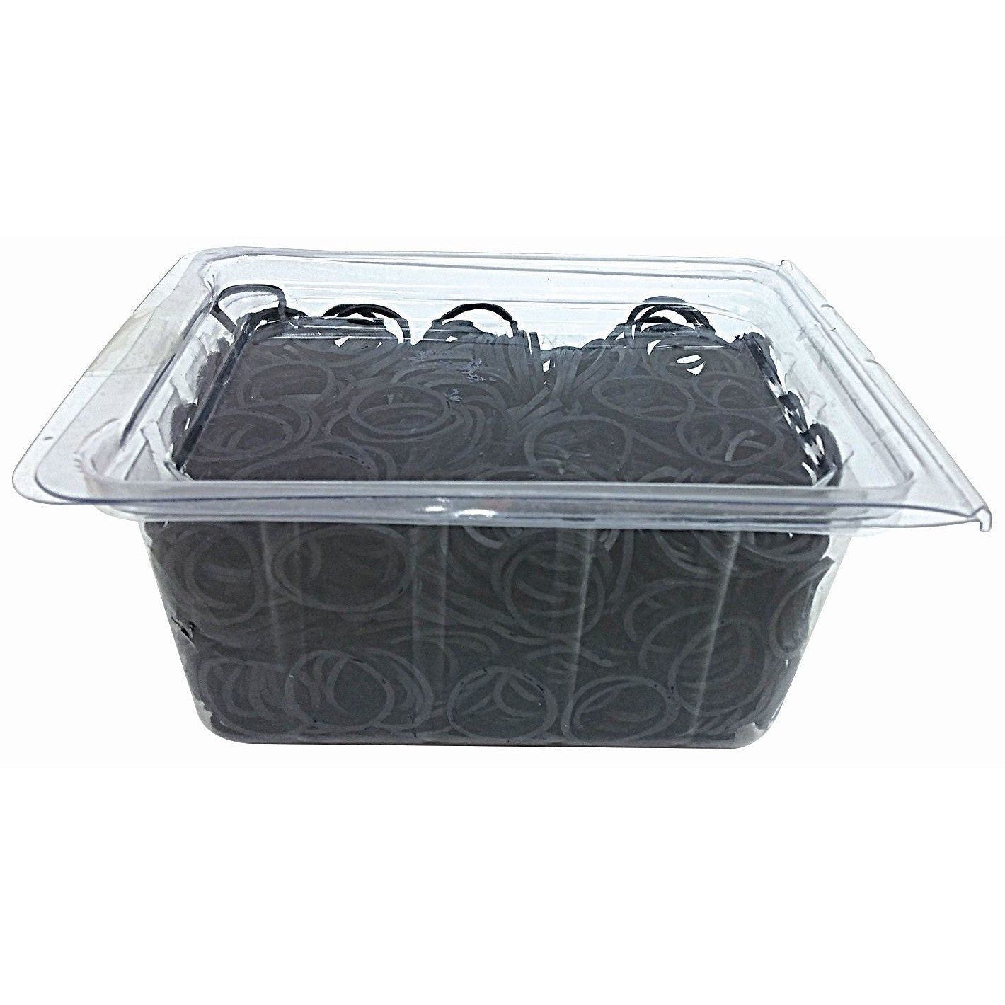 גומיות שיער שחורות למתיחה חזקות במיוחד 100 יחידות במארז