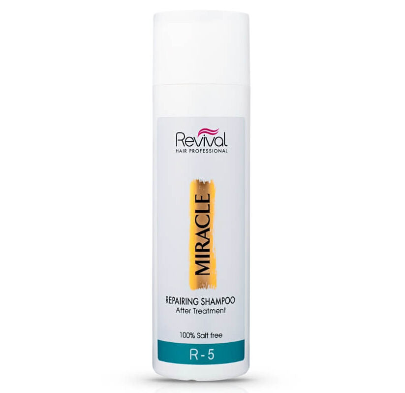 שמפו מיריקל ללא מלחים לשיקום שיער פגום רביבל