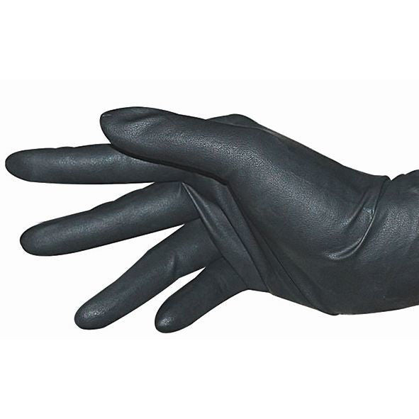 כפפות לטקס שחורות ללא טלק