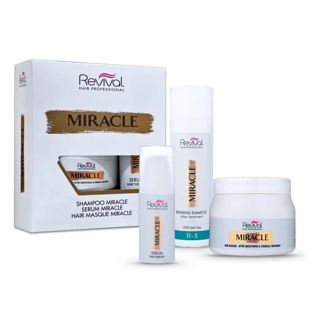 ערכת מירקל לשיקום שיער פגום יבש וצבוע רביבל