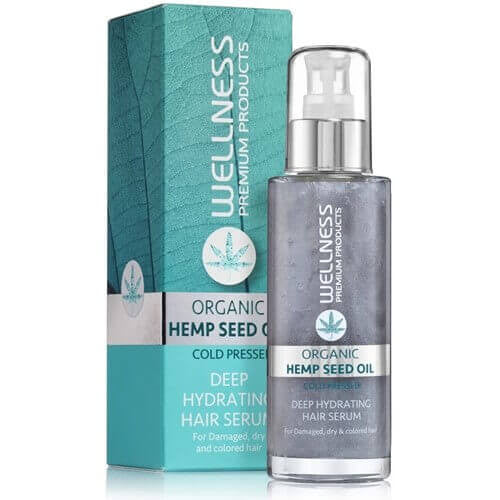 סרום שמן המפ אורגני לשיער וולנס